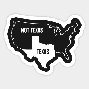 Funny Texas & United States Design Sticker